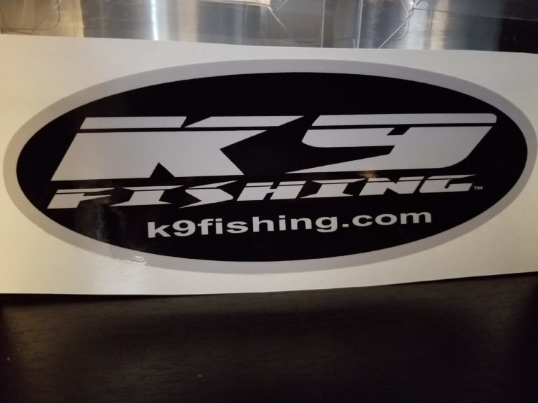 K9 Fishing Sticker